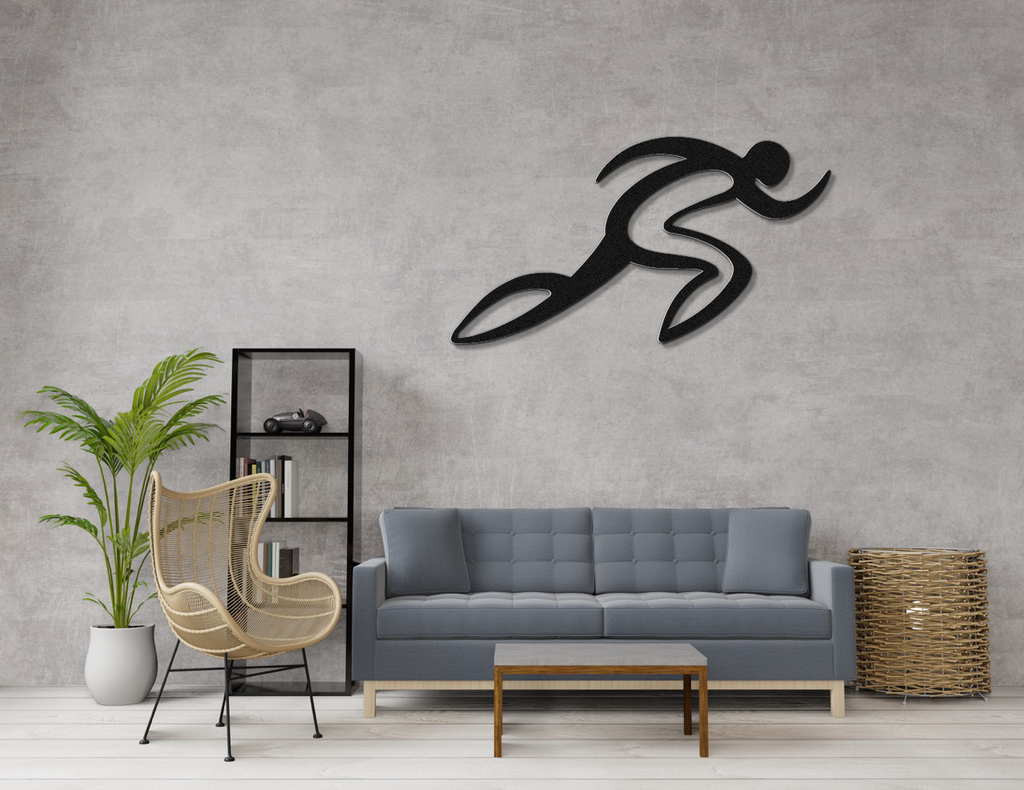 Runner Metal Wall Art