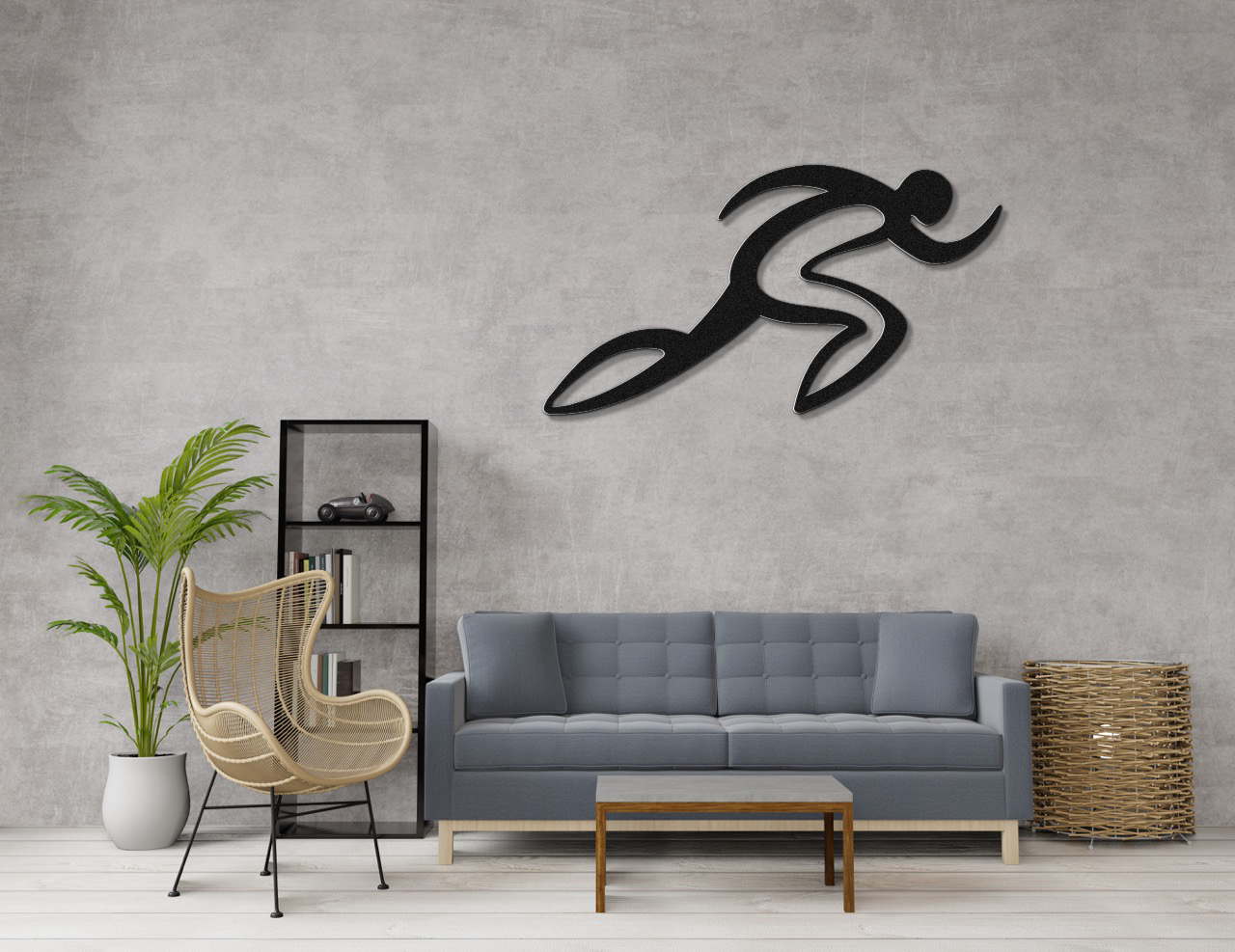 Runner Metal Wall Art