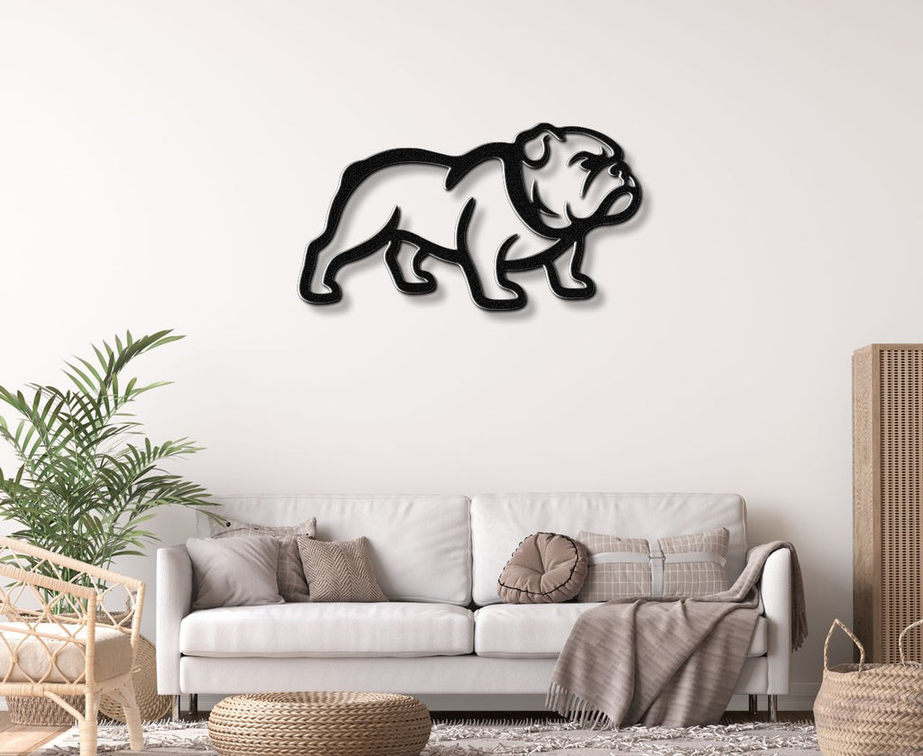 Bulldog Metal Wall Art