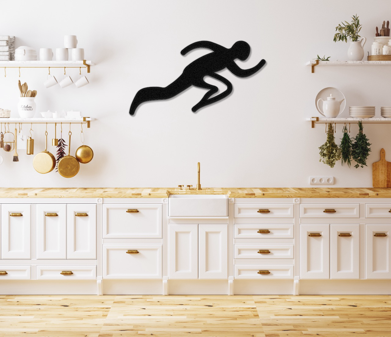 Runner Metal Wall Art
