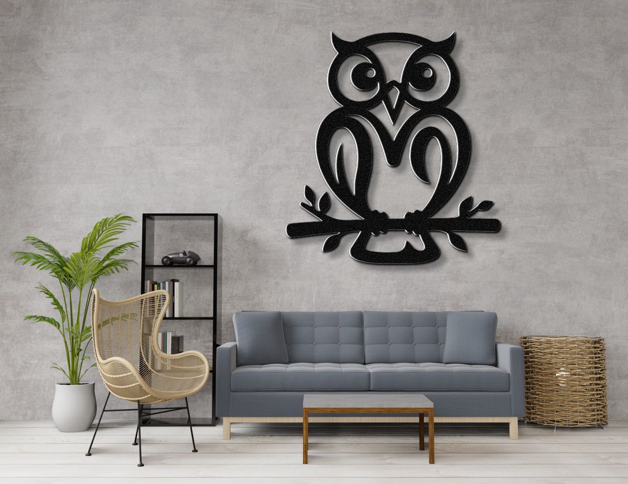 Owl Metal Wall Art