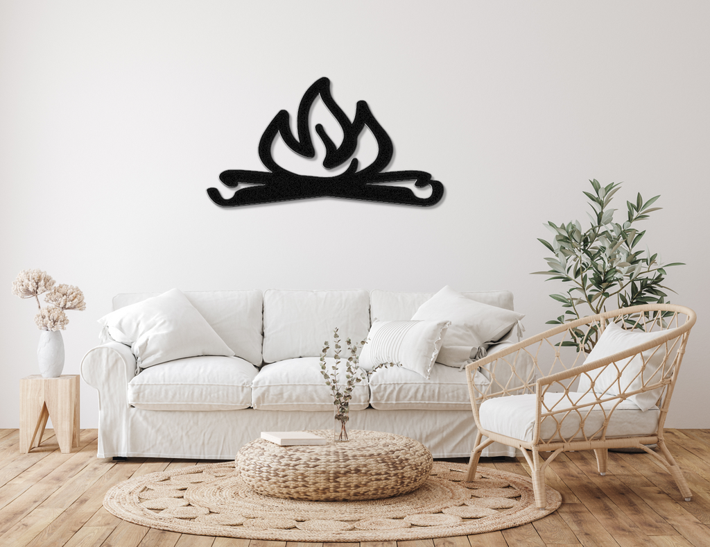 Campfire Metal Wall Art