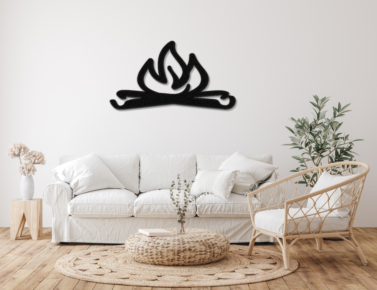 Campfire Metal Wall Art