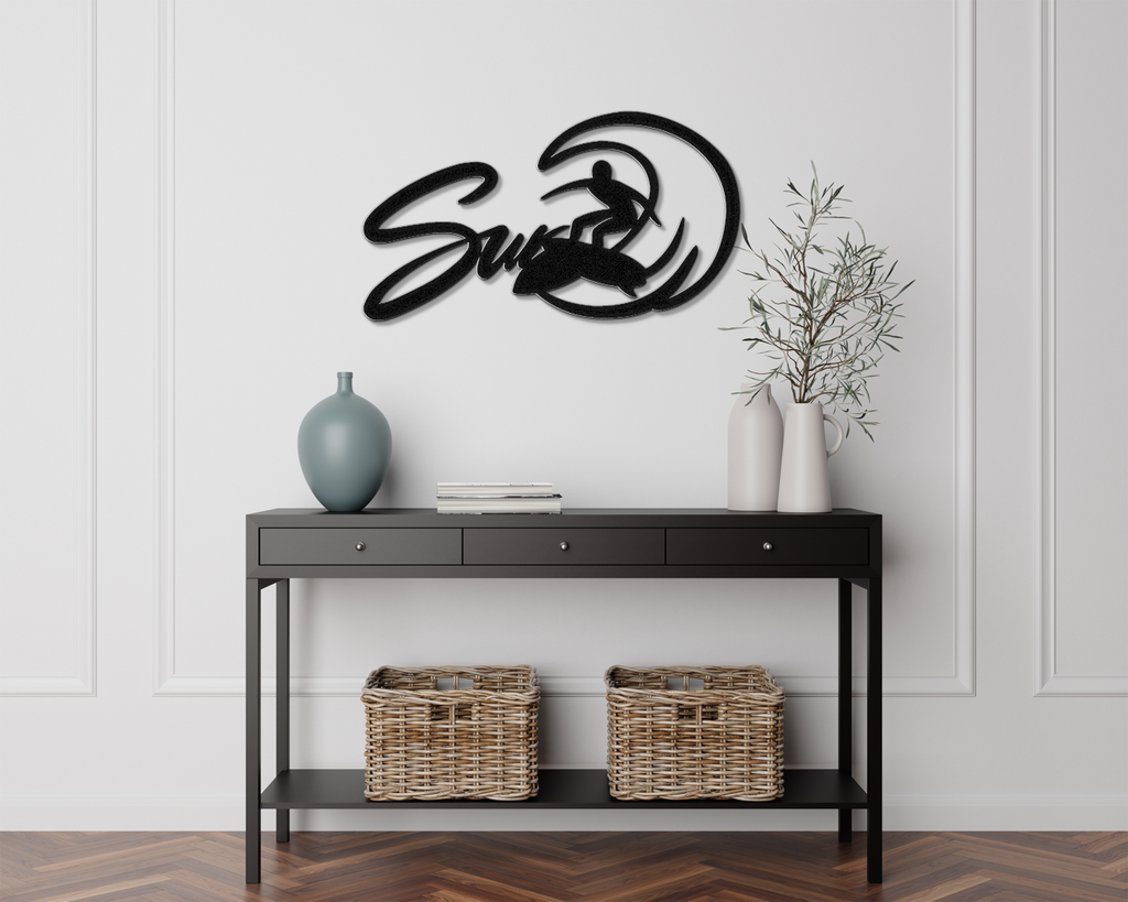 Surfer Metal Wall Art