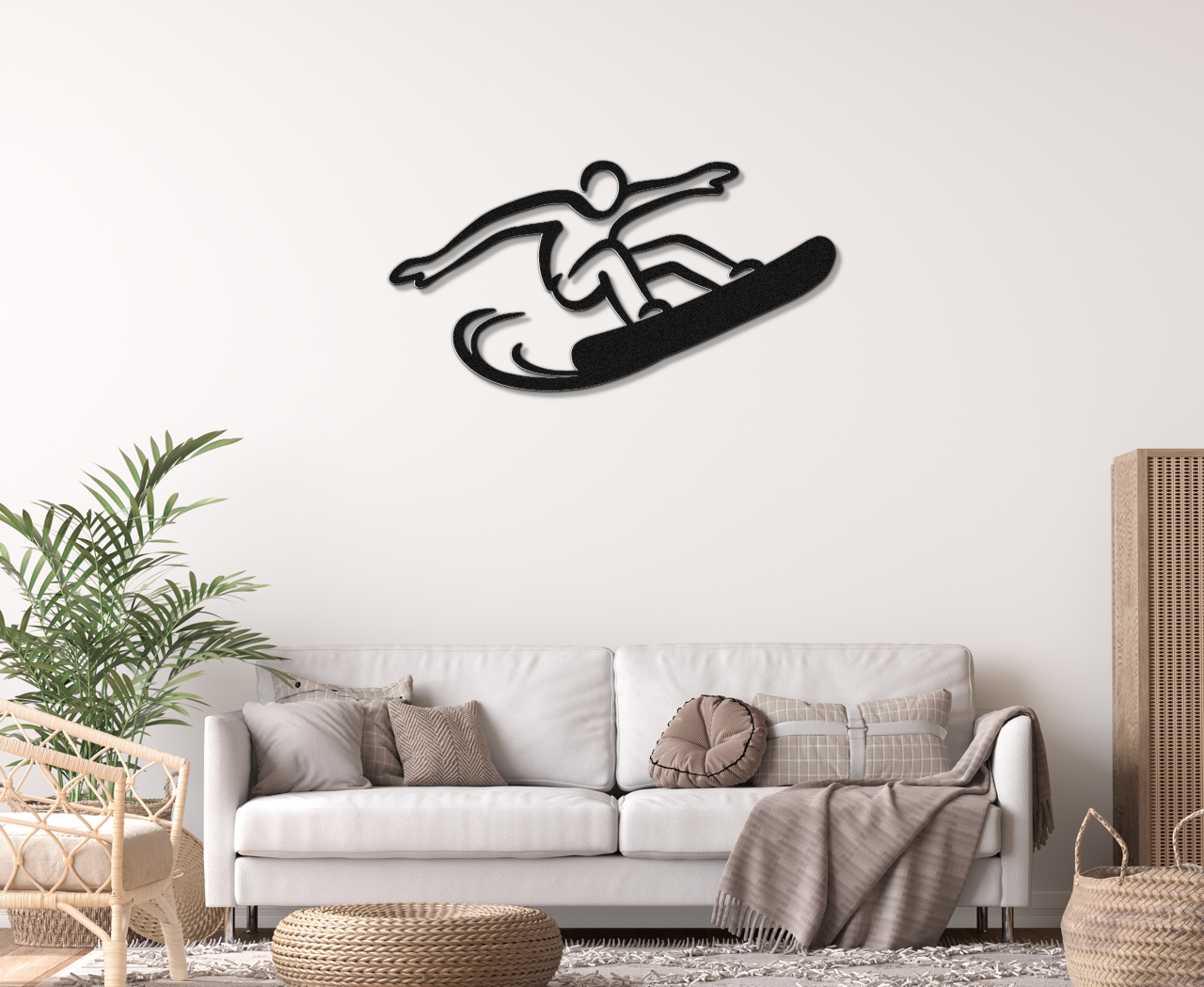 Snowboarding Metal Wall Art
