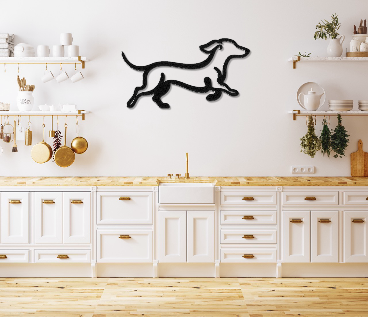 Dachshund Metal Wall Art