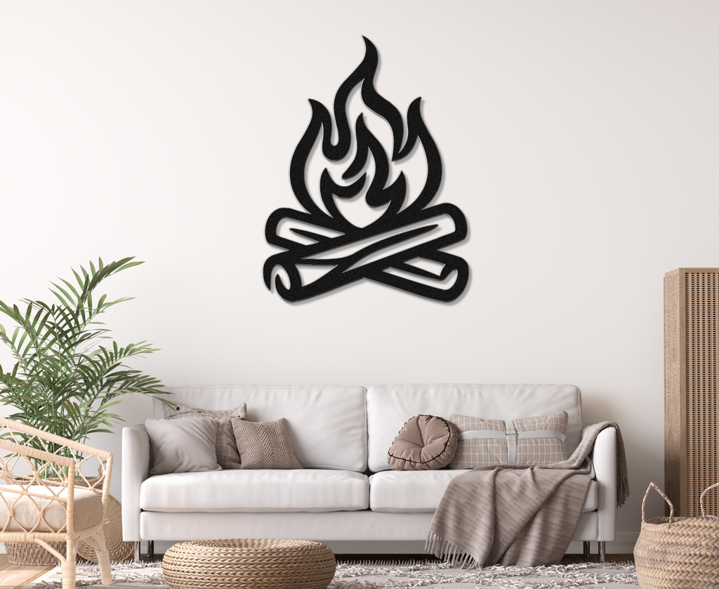 Campfire Metal Wall Art