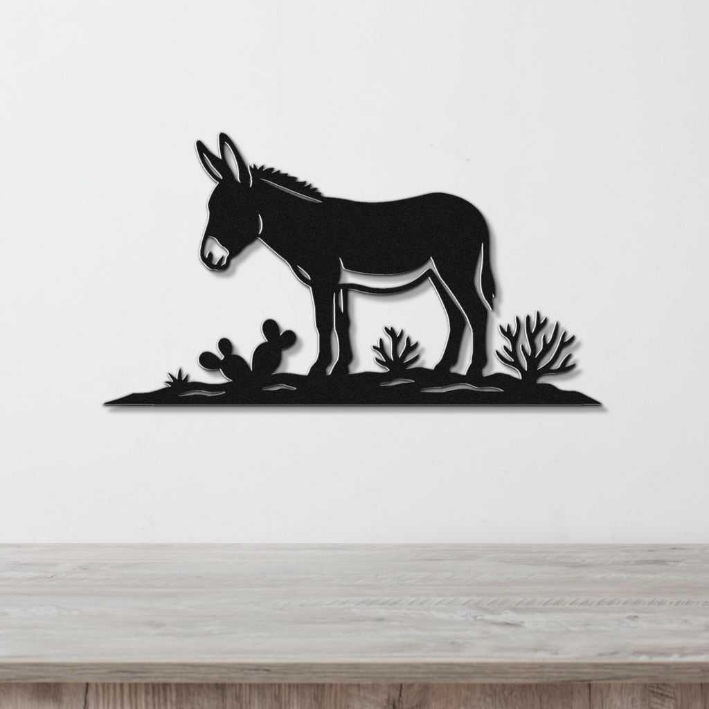 Burro Metal Wall Art