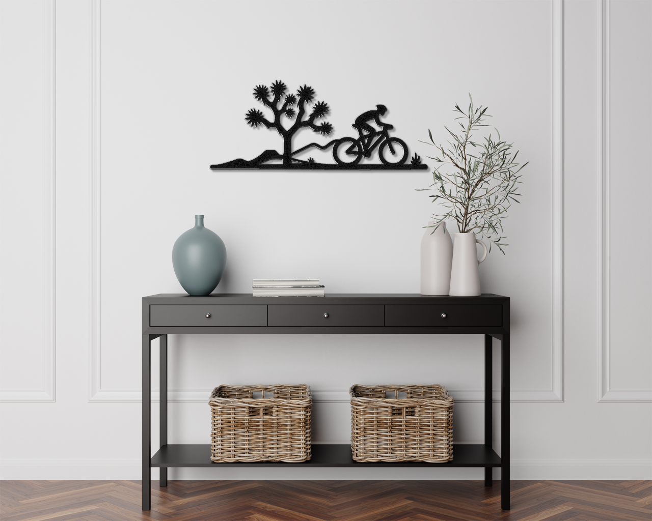Joshua Tree Cycling Metal Wall Art