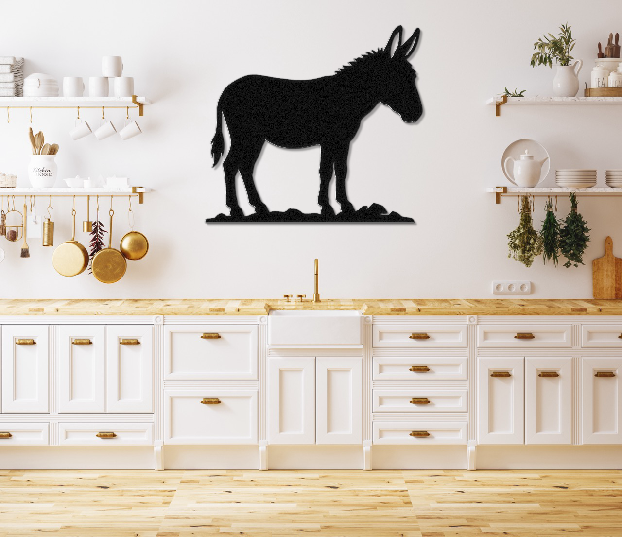 Burro Metal Wall Art