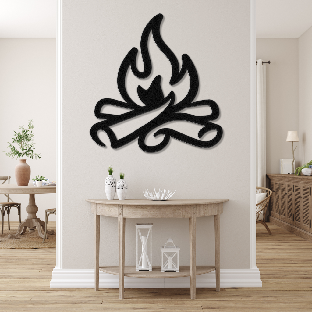 Campfire Metal Wall Art