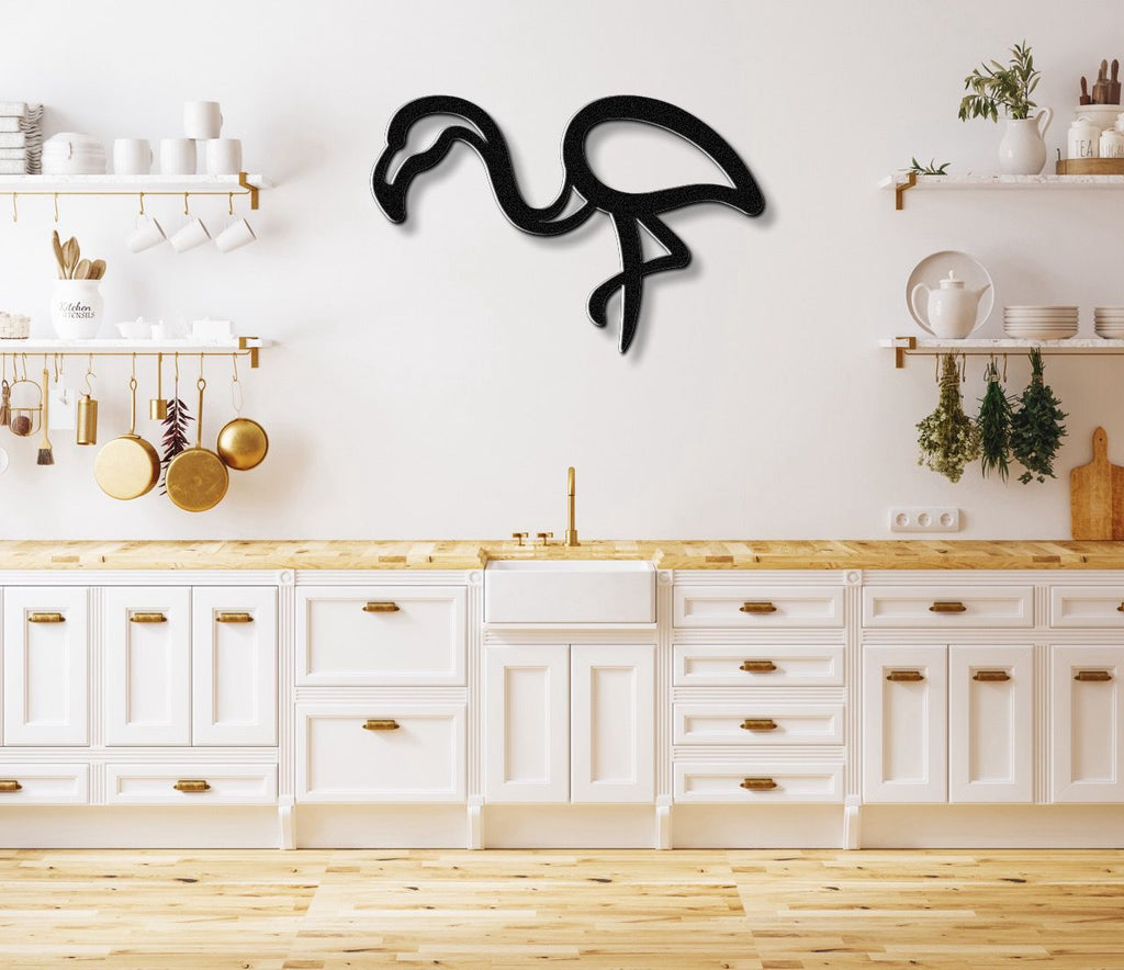 Flamingo Metal Wall Art