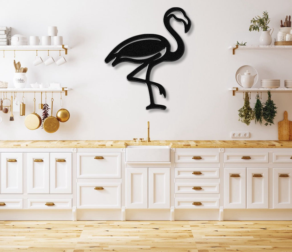 Flamingo Metal Wall Art