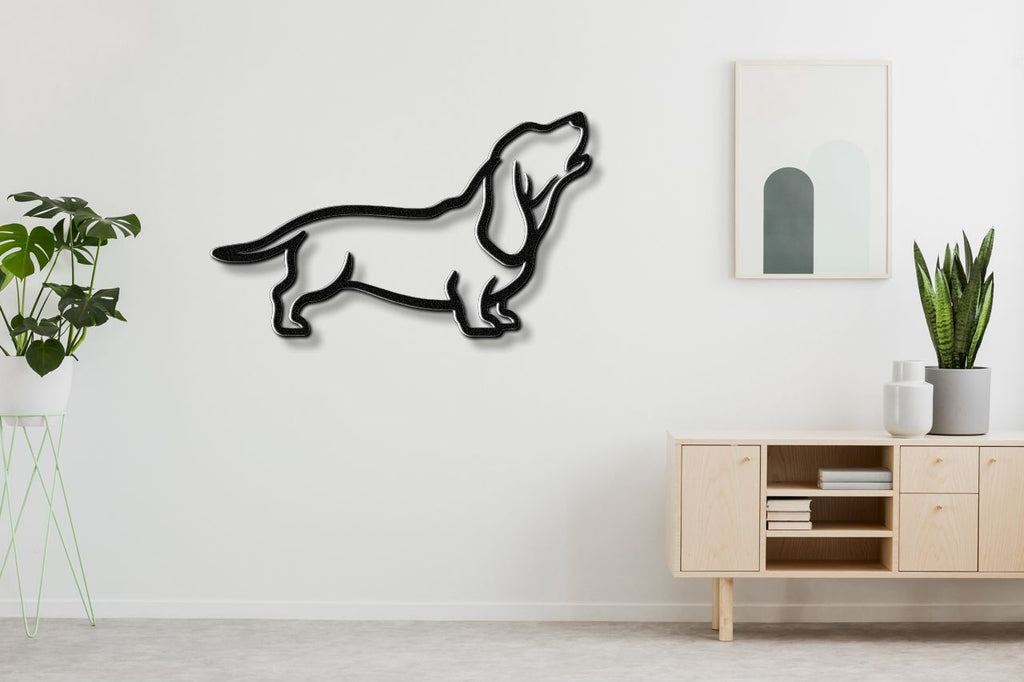 Basset Hound Metal Wall Art