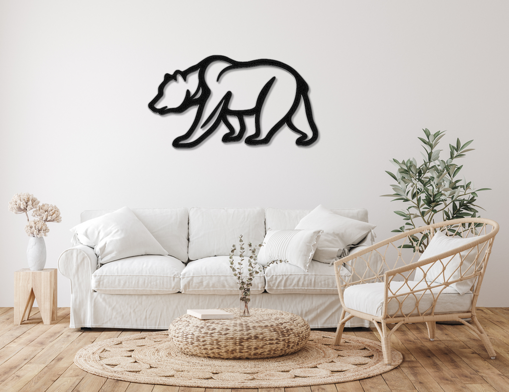 Bear Metal Wall Art
