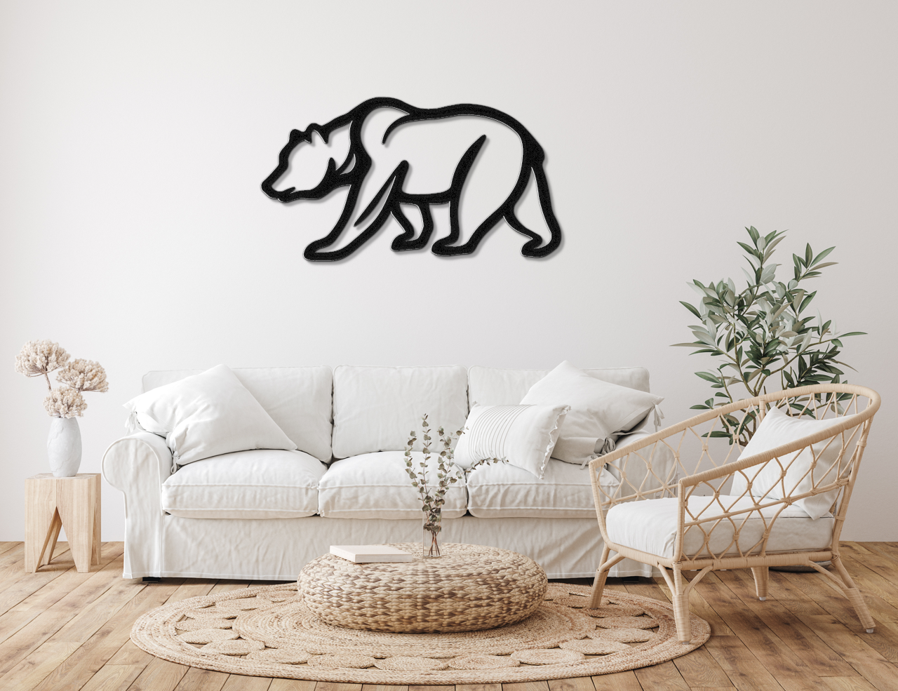 Bear Metal Wall Art