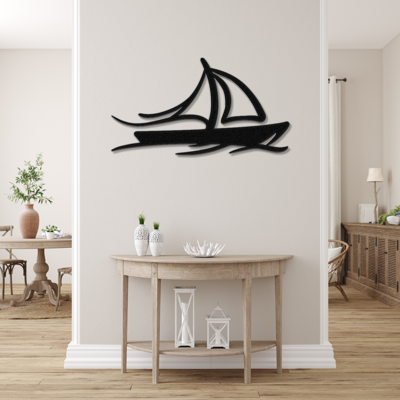 Sailboat Metal Wall Art