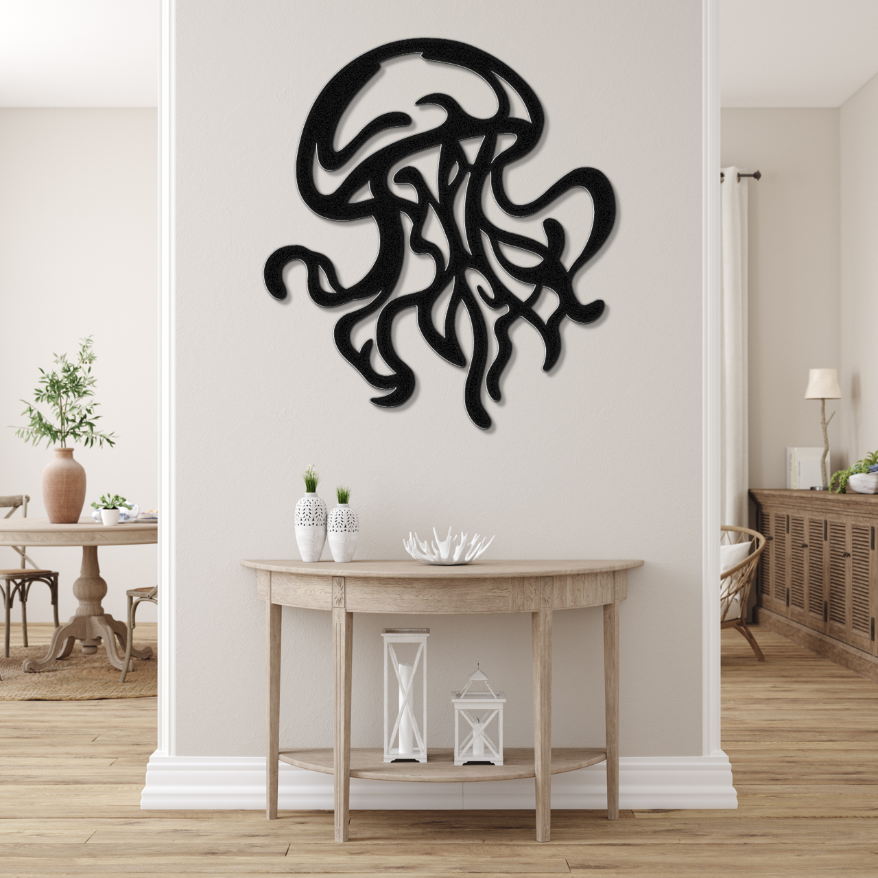Jellyfish Metal Wall Art