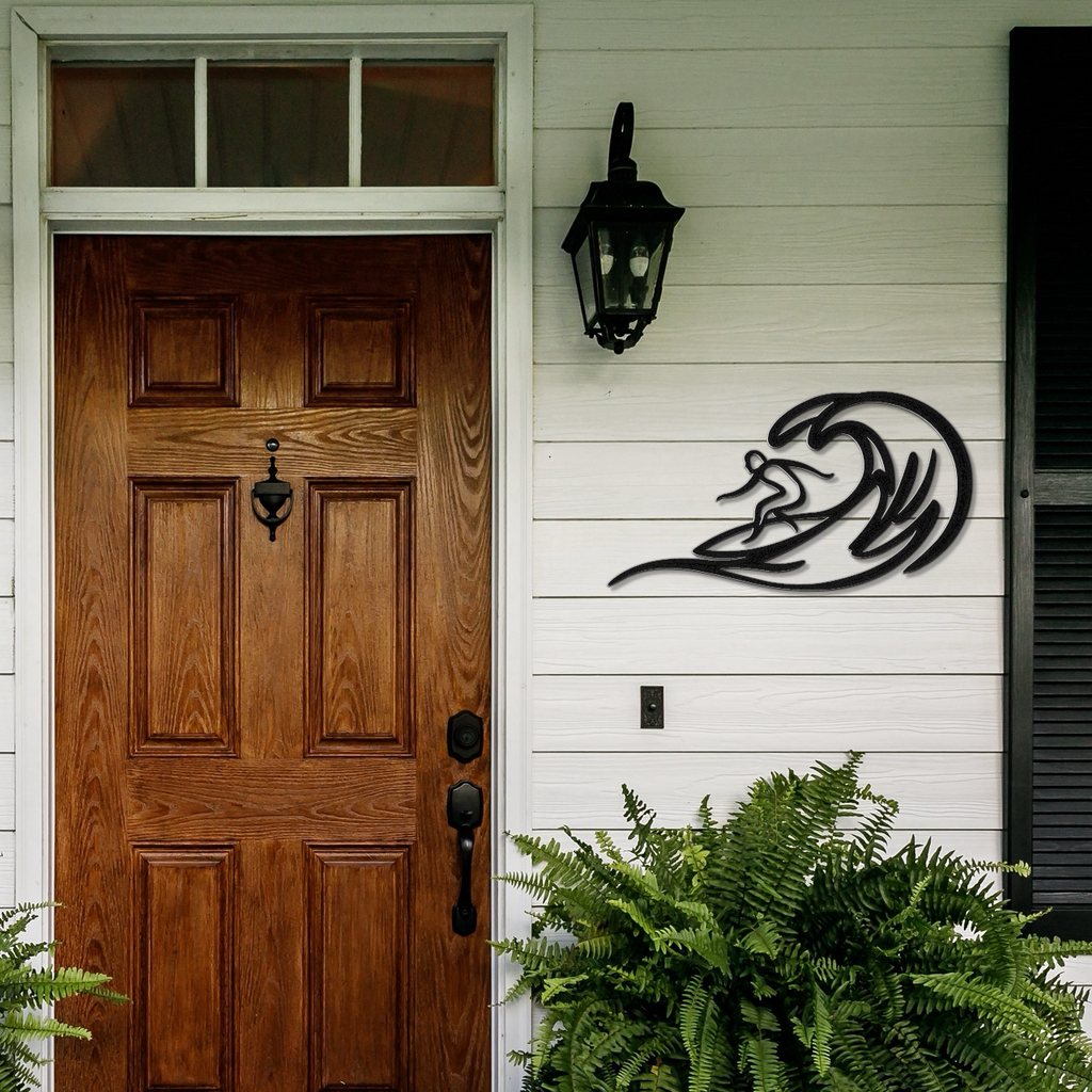 Surfer Metal Wall Art