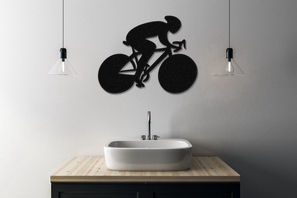Cycling Metal Wall Art