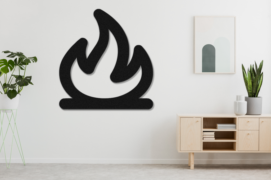 Campfire Metal Wall Art