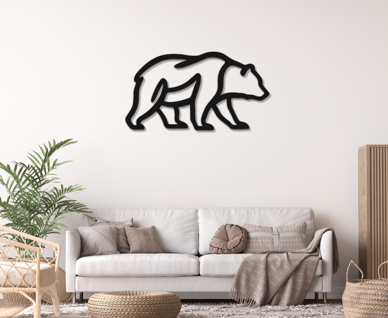Bear Metal Wall Art