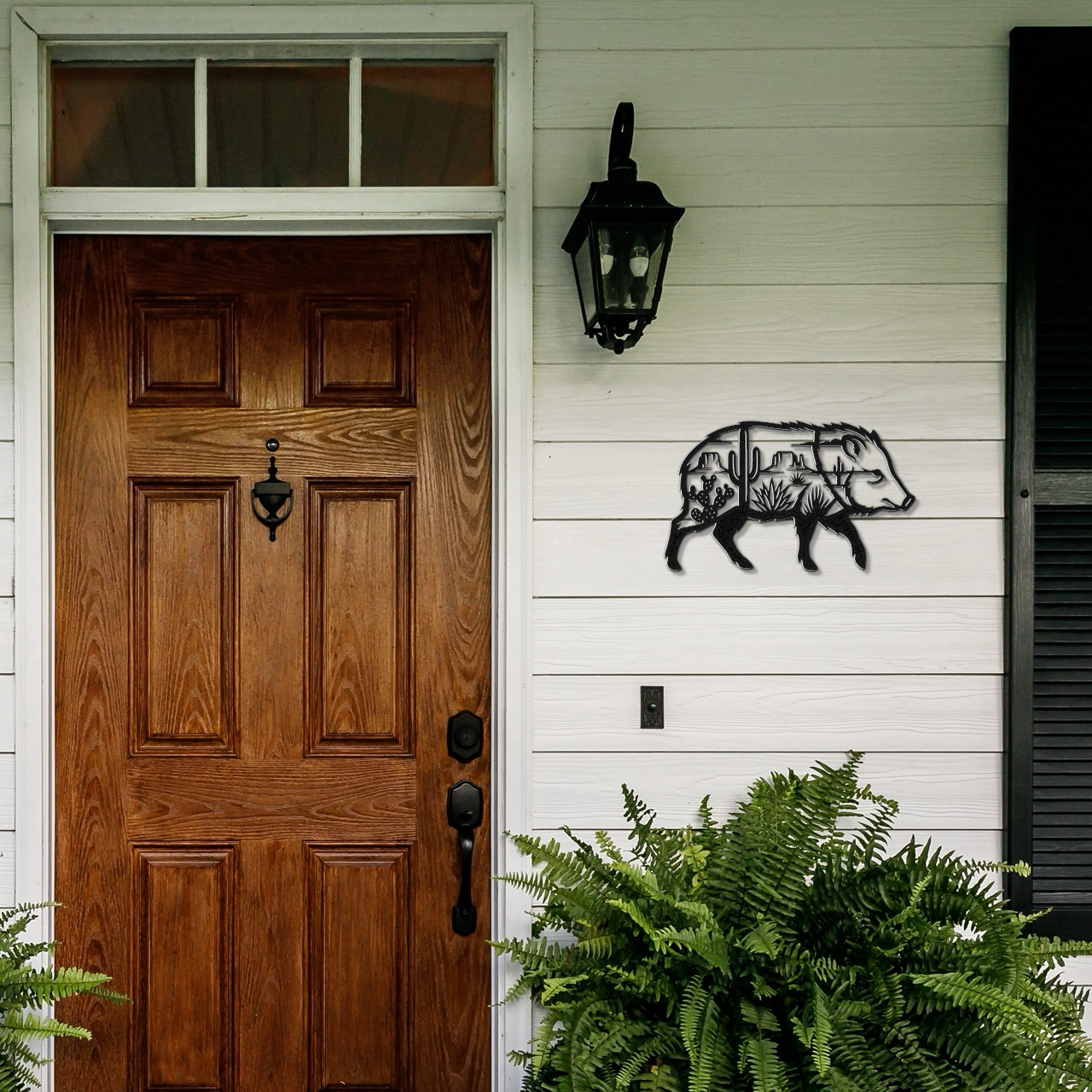 Javelina Desert Metal Wall Art