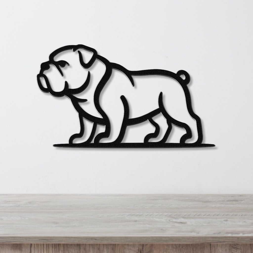 Bulldog Metal Wall Art