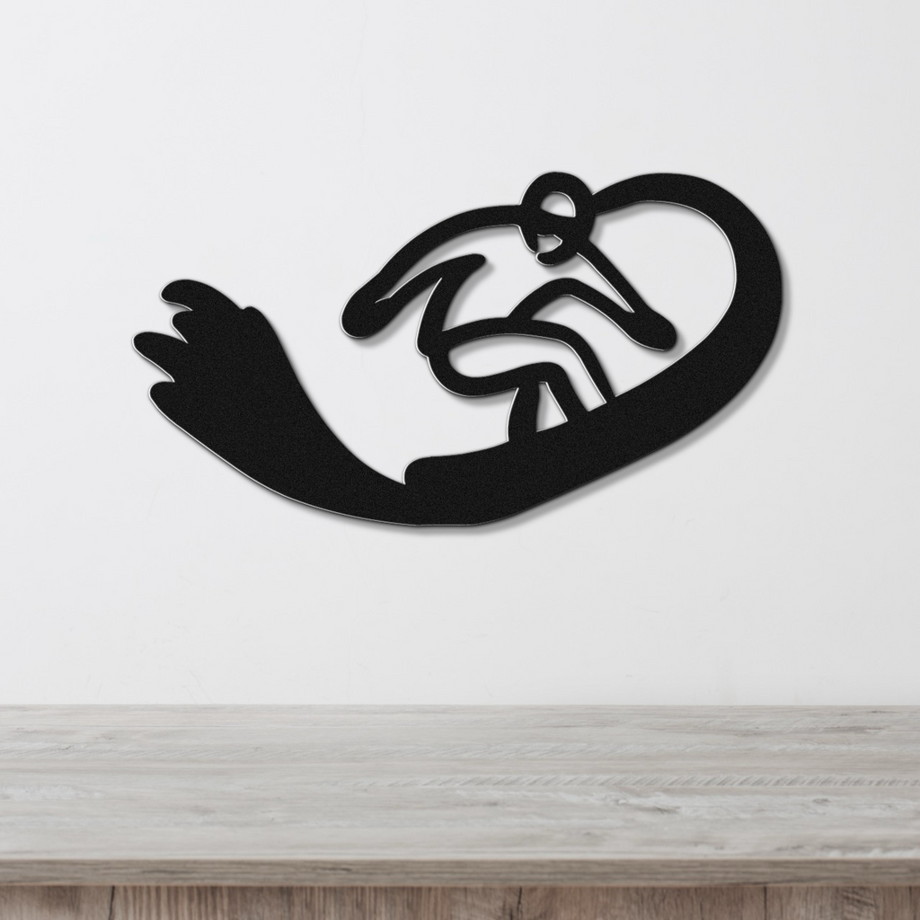 Snowboarding Metal Wall Art