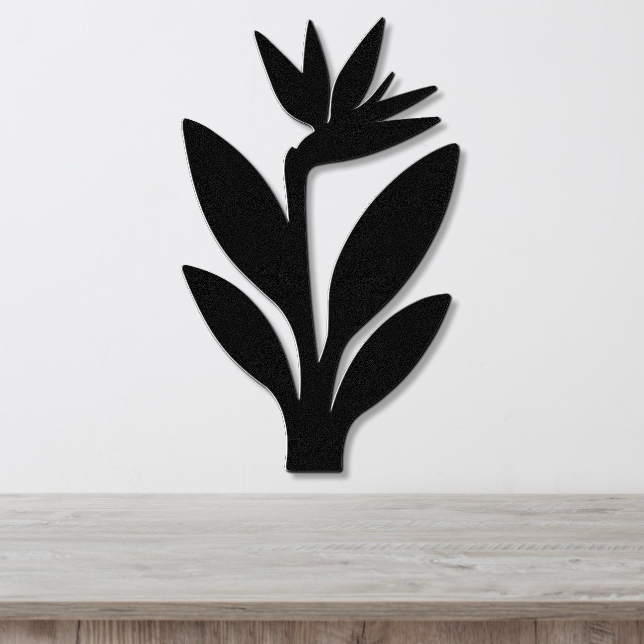 Bird of Paradise Plant Metal Wall Art