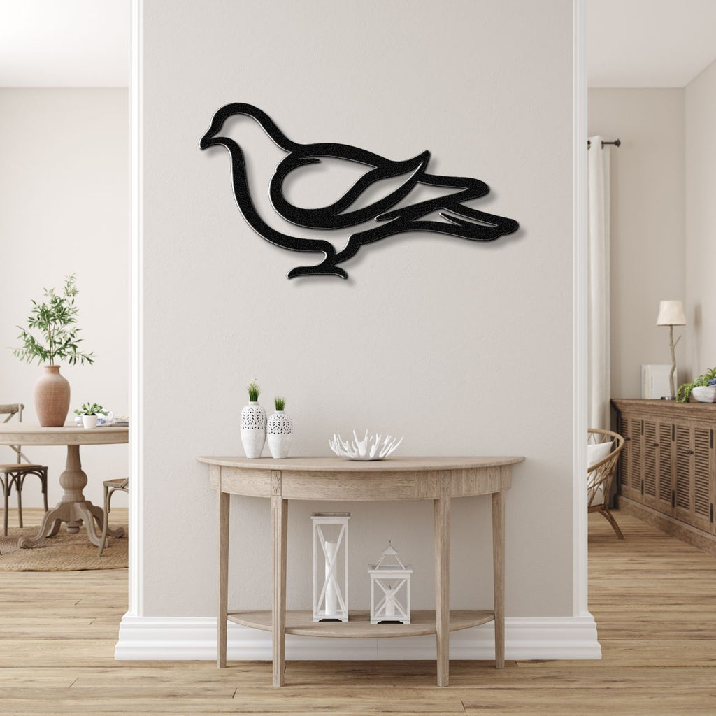 Pigeon Metal Wall Art