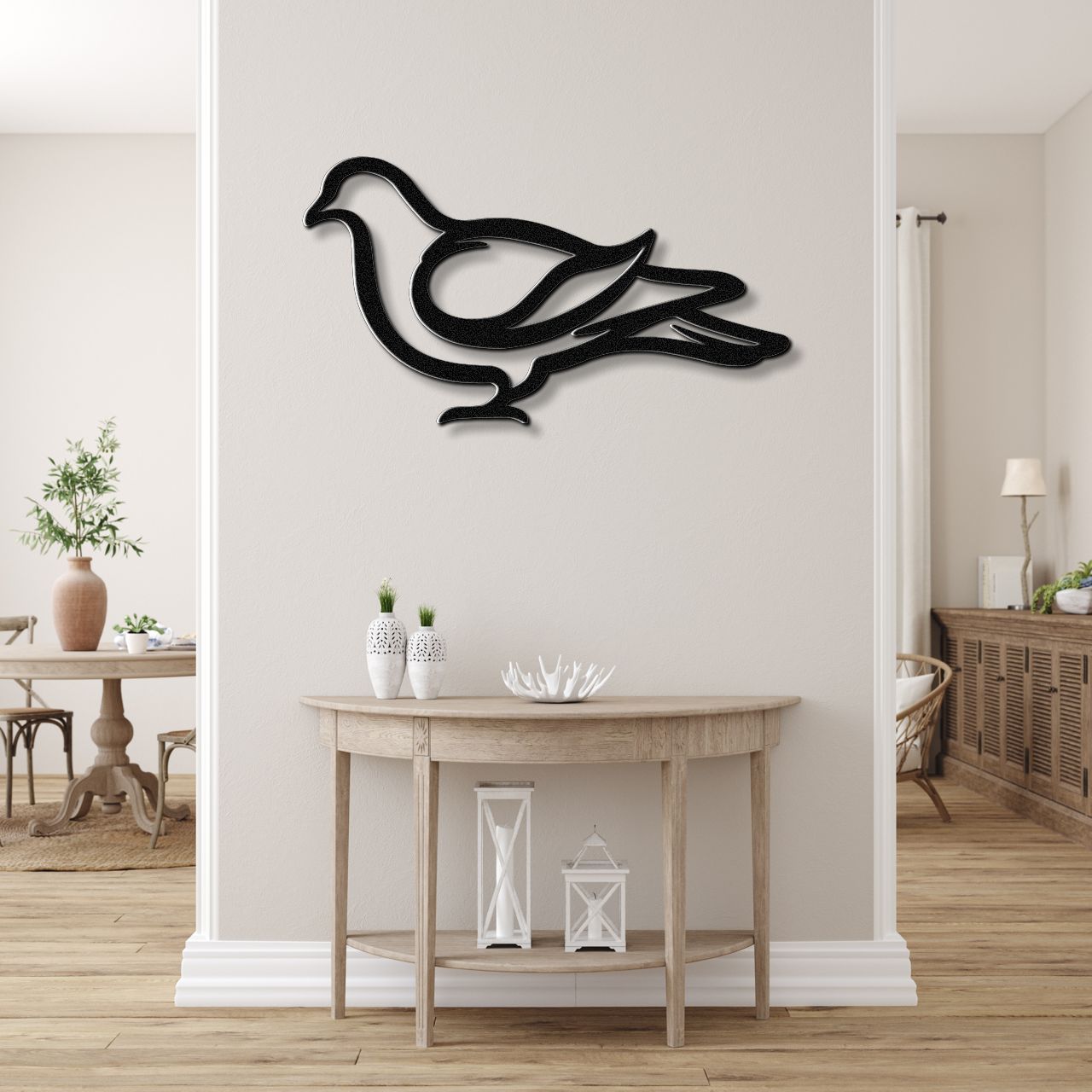Pigeon Metal Wall Art