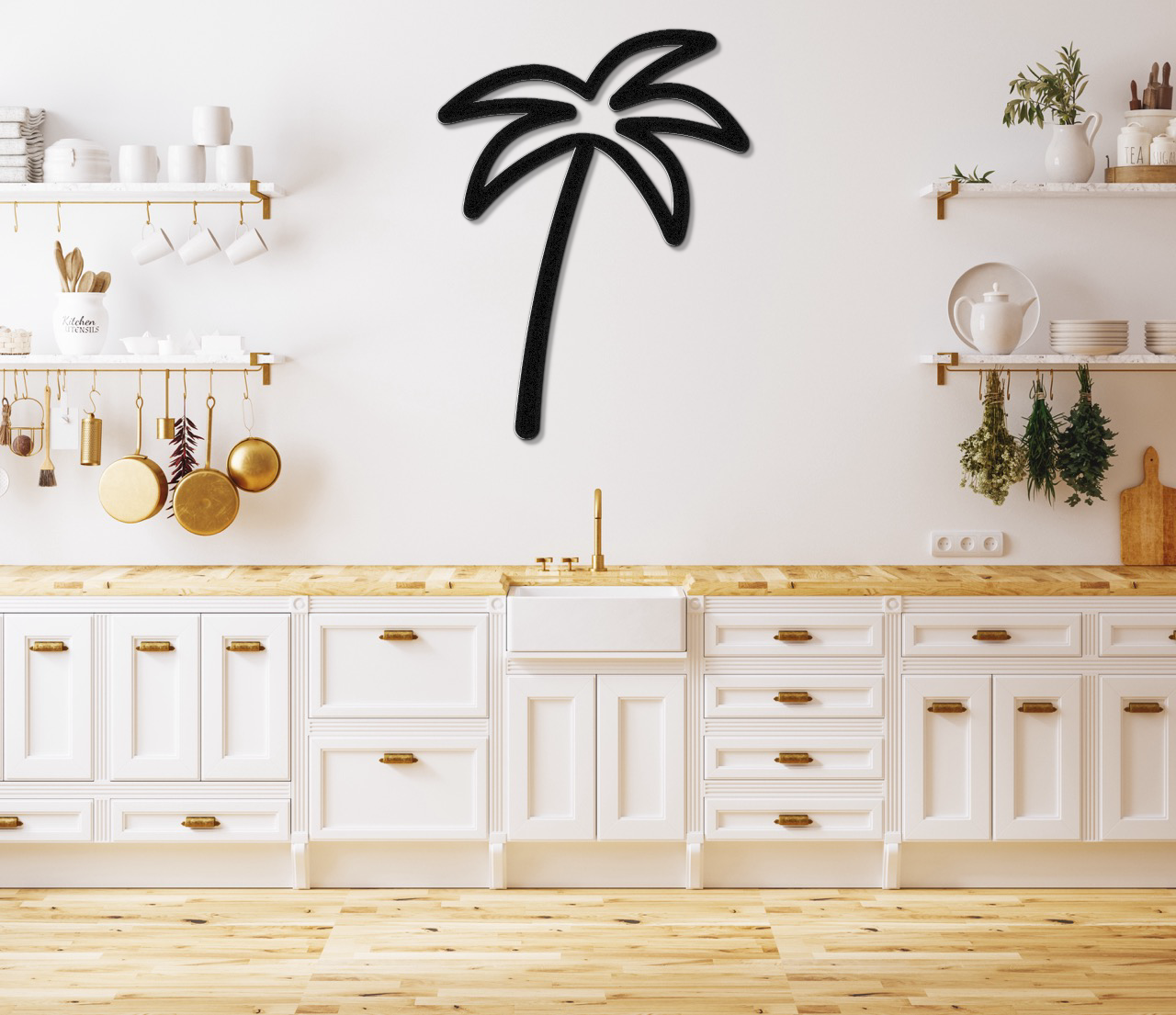 Palm Tree Metal Wall Art