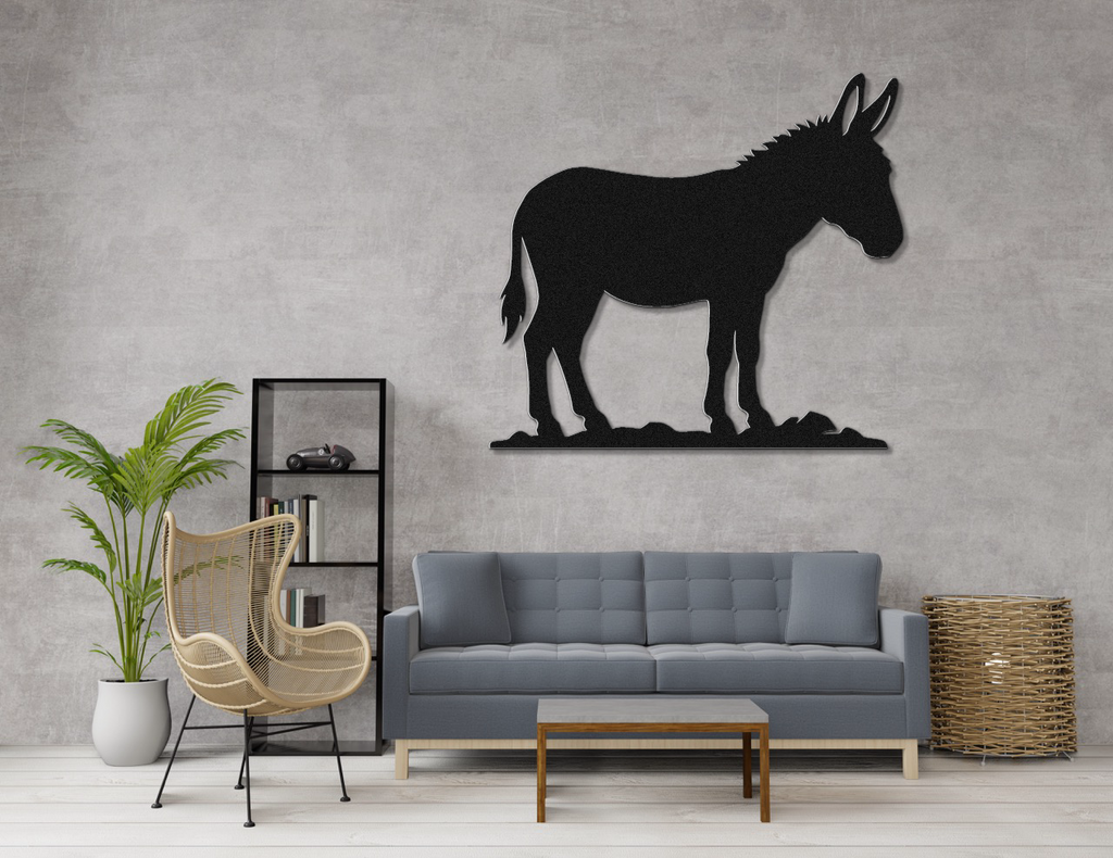 Burro Metal Wall Art