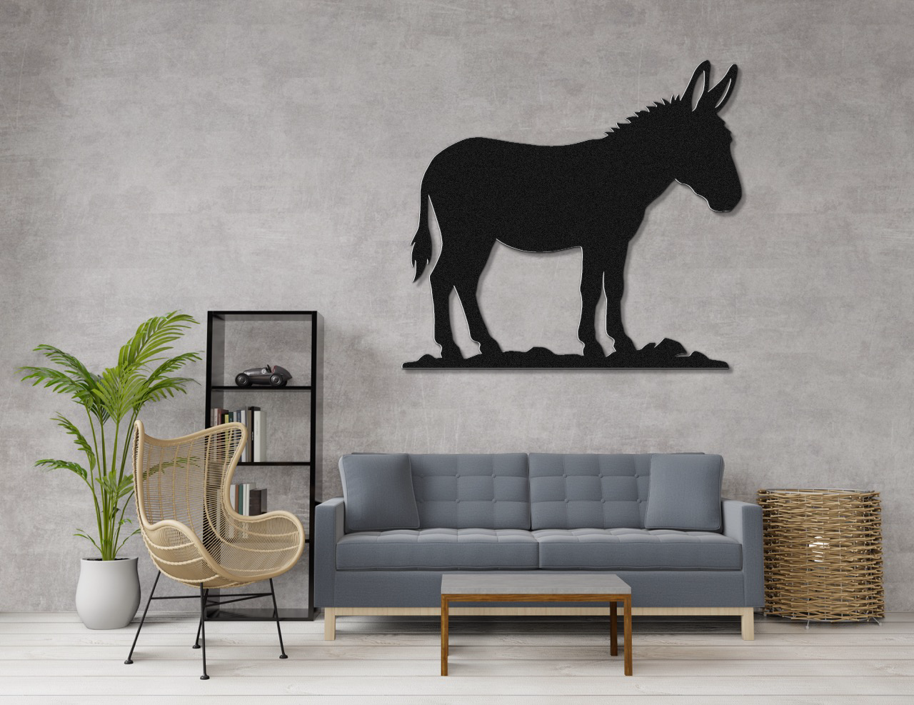 Burro Metal Wall Art