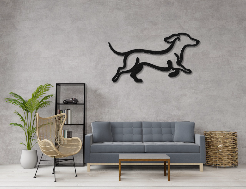 Dachshund Metal Wall Art