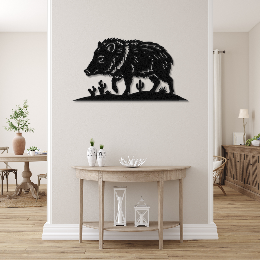 Javelina Metal Wall Art