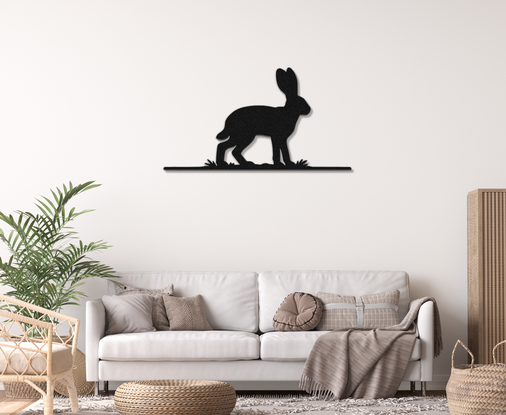 Jackrabbit Metal Wall Art