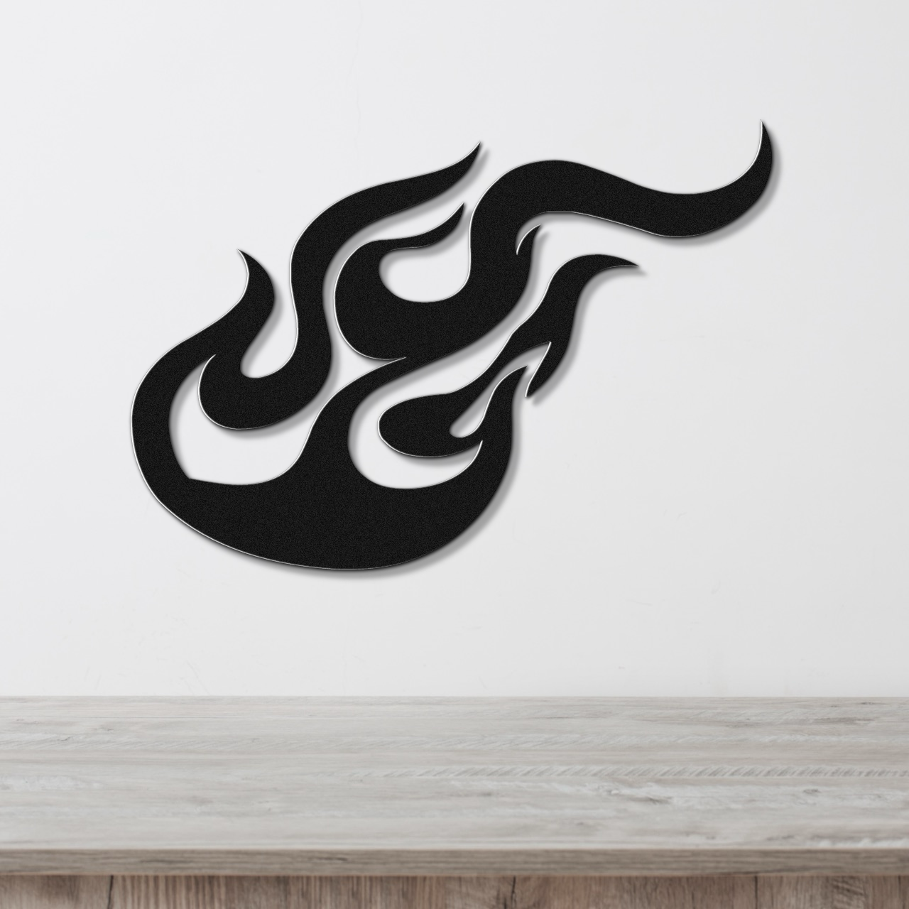 Abstract Fire Metal Wall Art