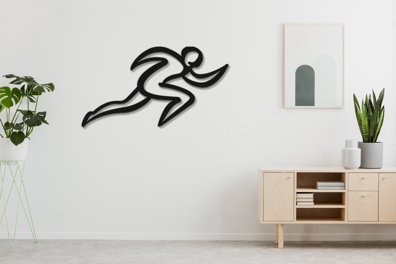 Runner Metal Wall Art