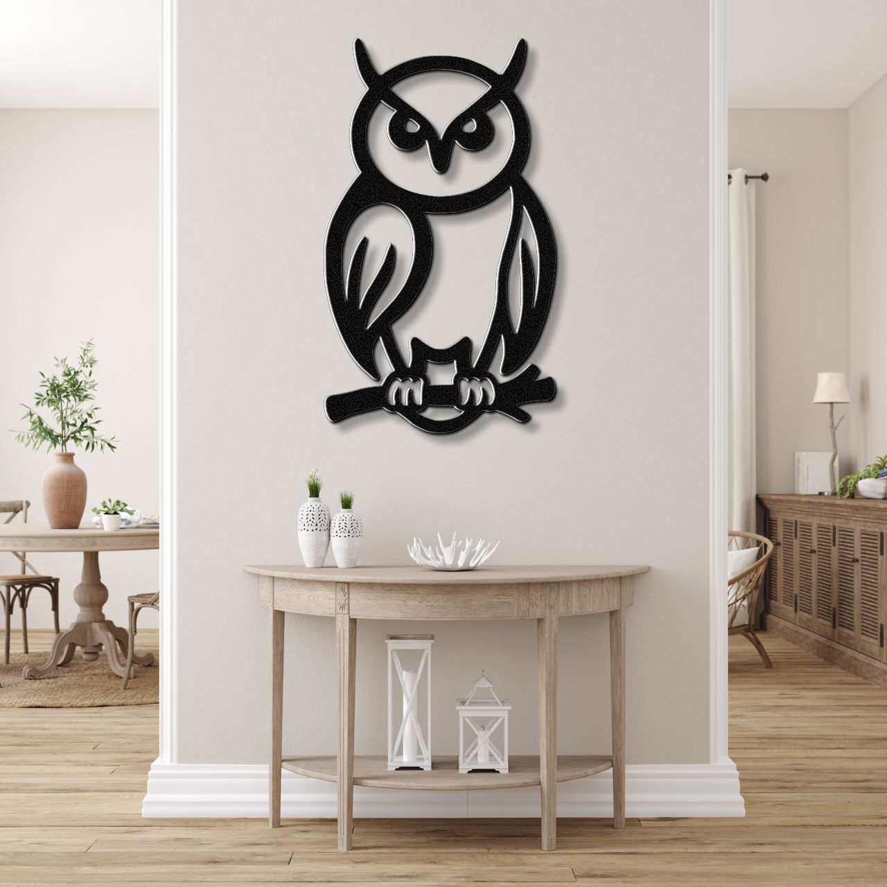 Owl Metal Wall Art