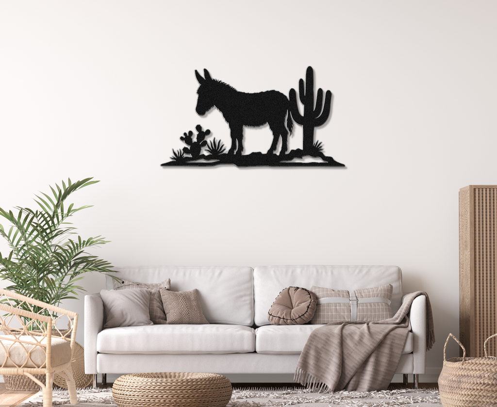 Burro Metal Wall Art