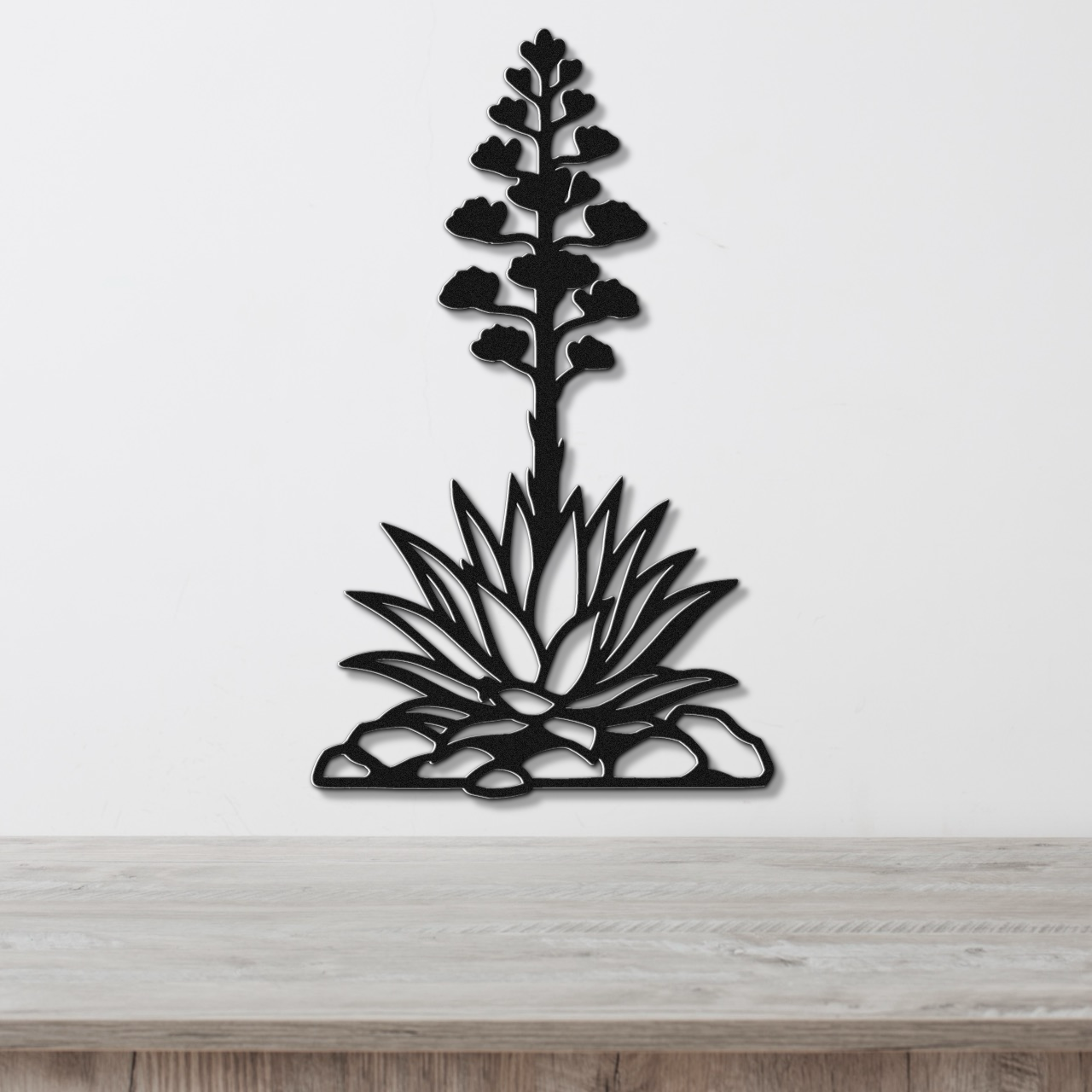 Blooming Agave Metal Wall Art
