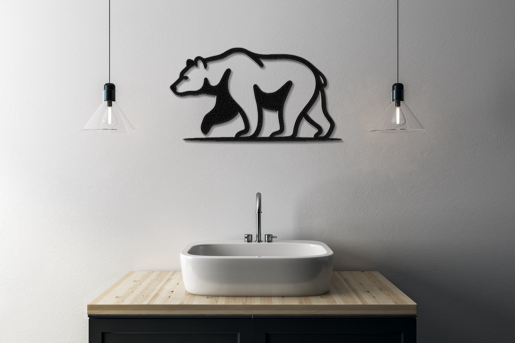 Bear Metal Wall Art