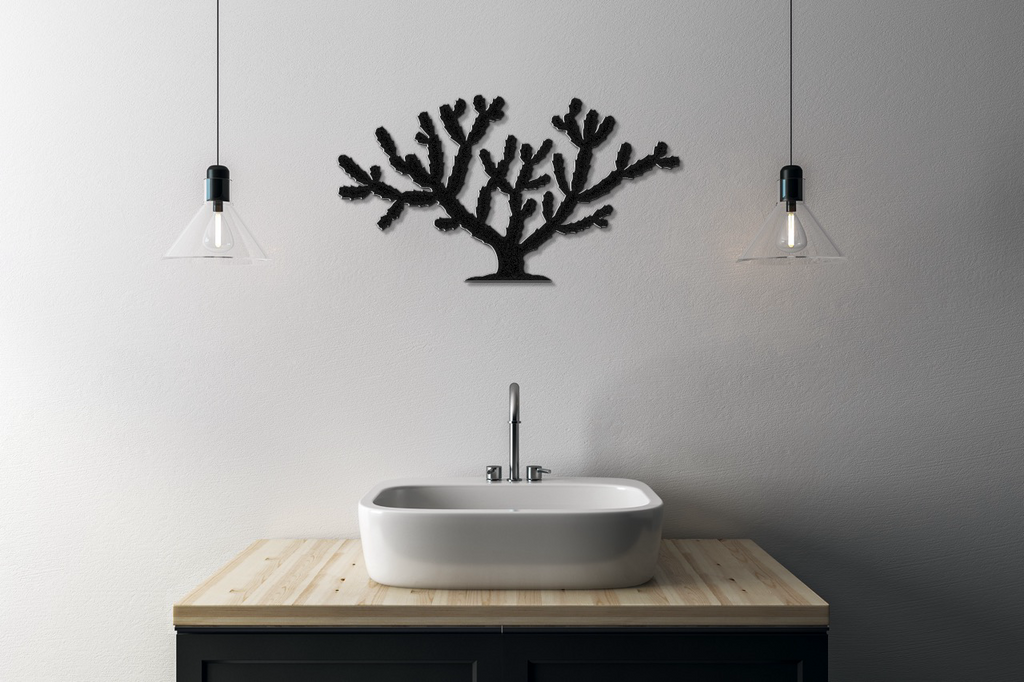 Cholla Cactus Metal Wall Art