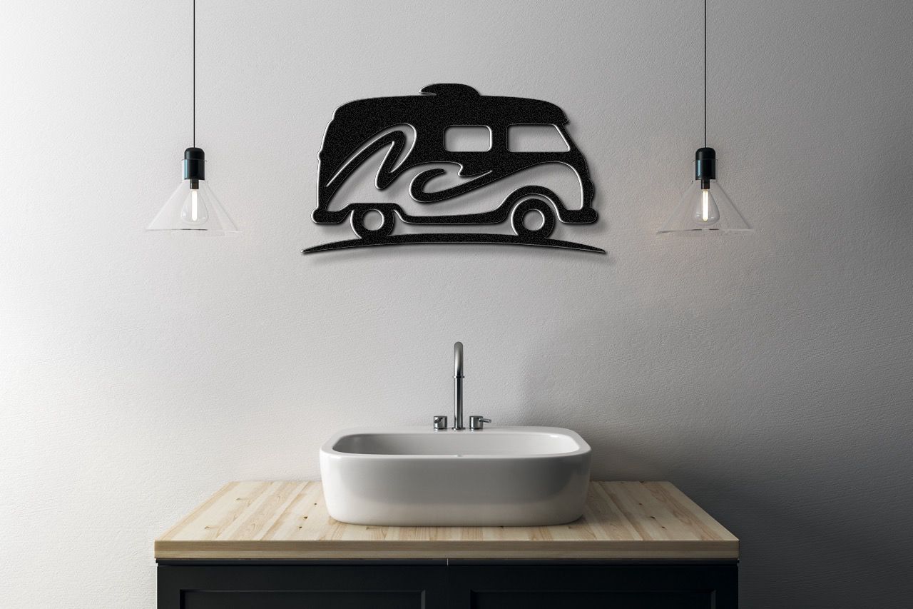 Vintage Van Metal Wall Art
