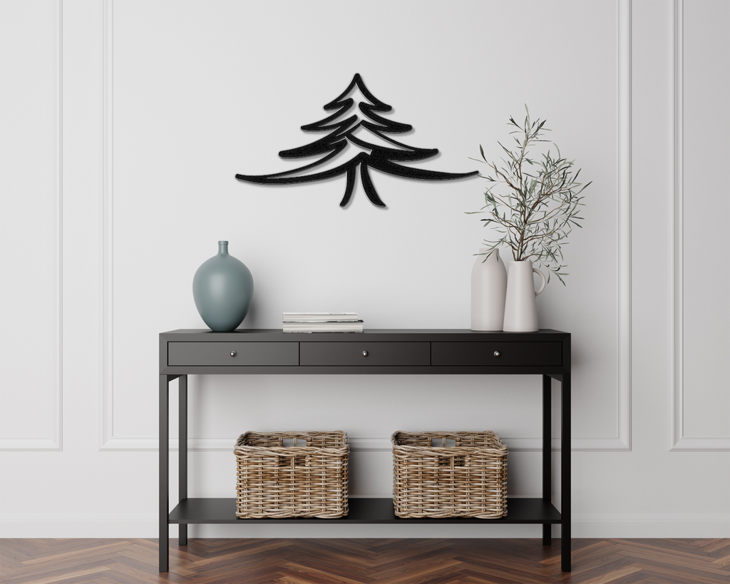 Pine Tree Metal Wall Art
