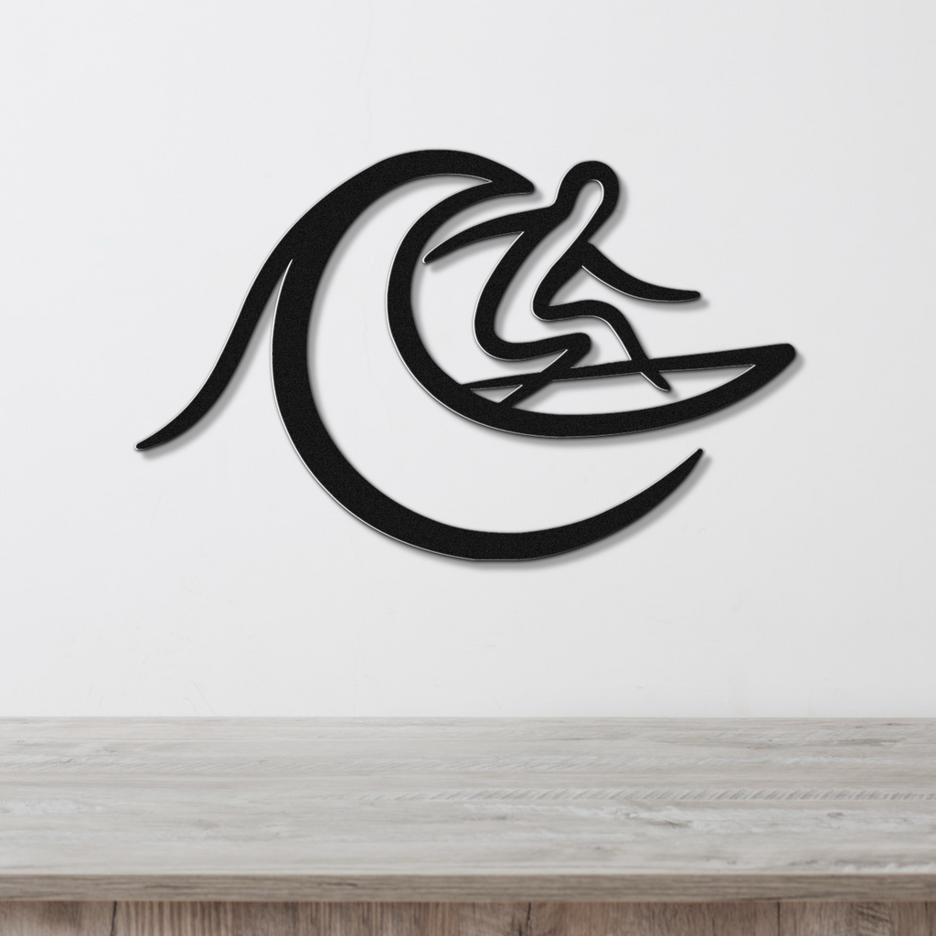 Surfer Metal Wall Art