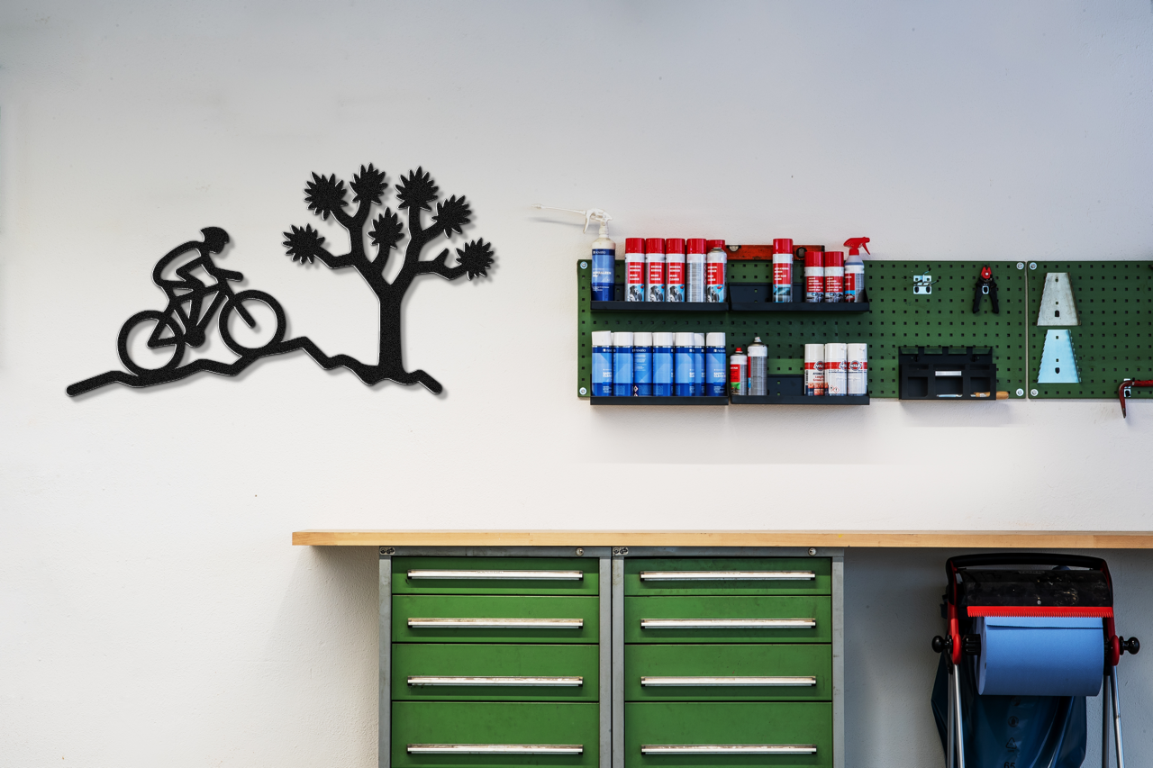 Joshua Tree Cycling Metal Wall Art