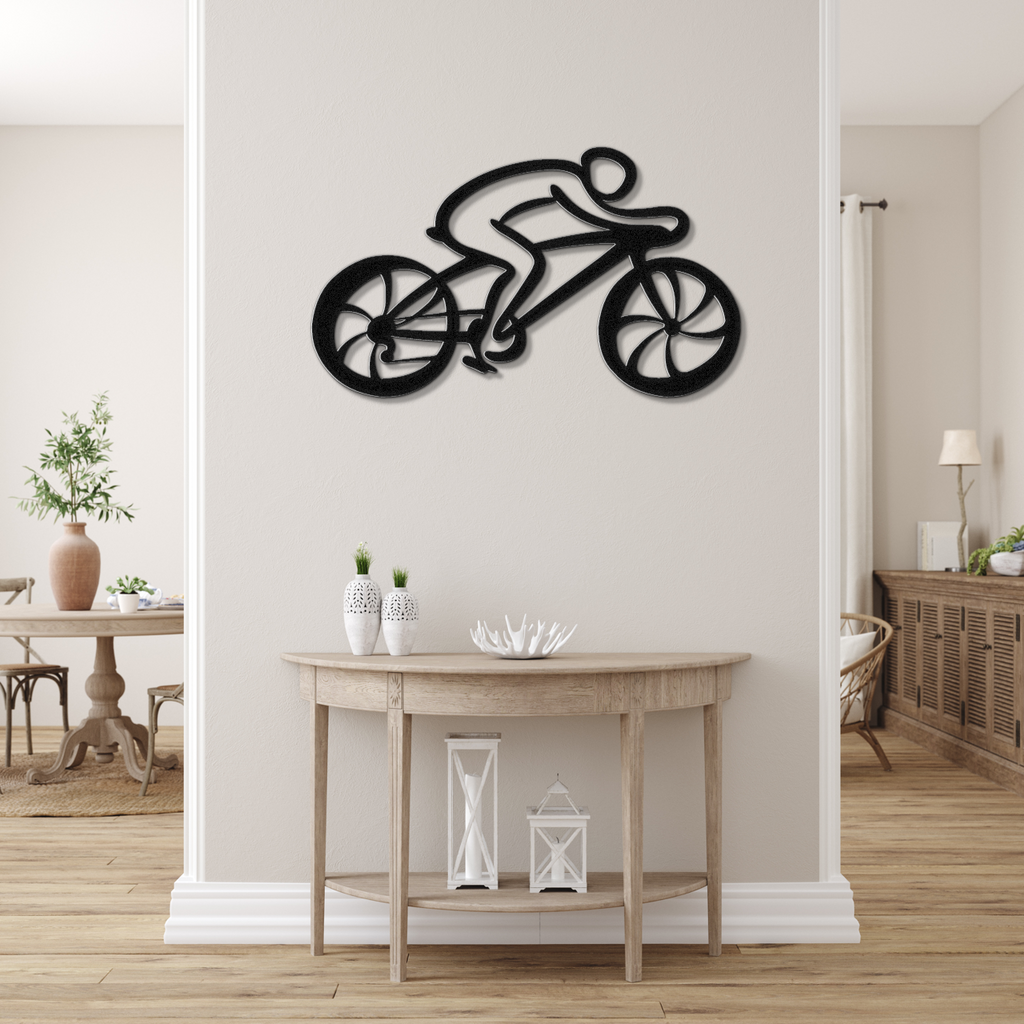 Cycling Metal Wall Art